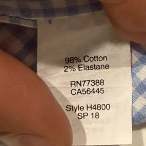 J. Crew Men’s Flex Short Sleeve Button Blue and Pink Patterned Shirt Up Size L - Picture 4 of 4